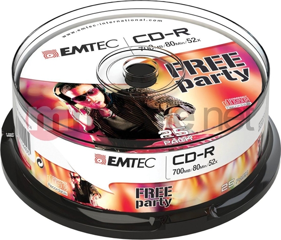 Picture of Emtec CD-R 700 MB 52x 25 sztuk (ECOC802552CB)