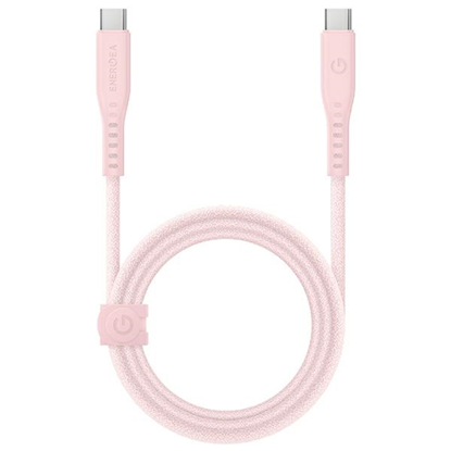 Attēls no ENERGEA kabel Flow USB-C - USB-C 1.5m różowy|pink 