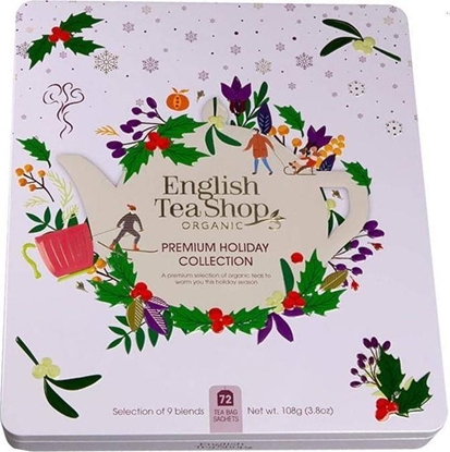 Picture of English Tea Shop Zestaw herbatek Premium Holiday Collection w biaej puszce 72 saszetki