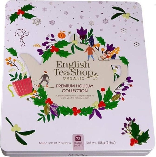 Picture of English Tea Shop Zestaw herbatek Premium Holiday Collection w biaej puszce 72 saszetki