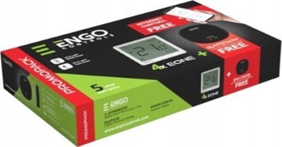 Picture of Engo Engo internetowy, podtynkowy regulator temperatury ZigBee, 230V, biay 4 szt., bramka internetowa ZigBee EONE230WPROMOPACK+EGATEZB