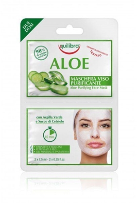 Picture of Equilibra Aloesowa oczyszczajca maseczka do twarzy 2x7.5ml