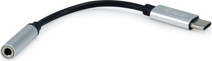 Attēls no Equip 133474 mobilo telefonu kabelis Melns, Sudrabs 0,15 m USB-C 3,5 mm