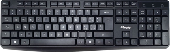 Изображение Equip 245213 tastatūra Birojs USB QWERTY Itāļu Melns
