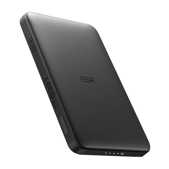 Picture of ESR Qi2 MagSlim 5000 mAh magnetic powerbank (black