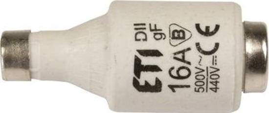 Picture of Eti-Polam Wkadka bezpiecznikowa 16A DII gF / BiWts 500V AC/440V DC E27 002312105