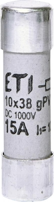 Attēls no Eti-Polam Wkadka bezpiecznikowa cylindryczna PV 10x38mm 15A gPV 1000V DC CH10 002625112