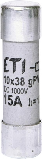Picture of Eti-Polam Wkadka bezpiecznikowa cylindryczna PV 10x38mm 15A gPV 1000V DC CH10 002625112
