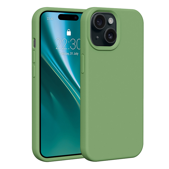 Picture of Etteri Silicone case for iPhone 15 6,1" light gree