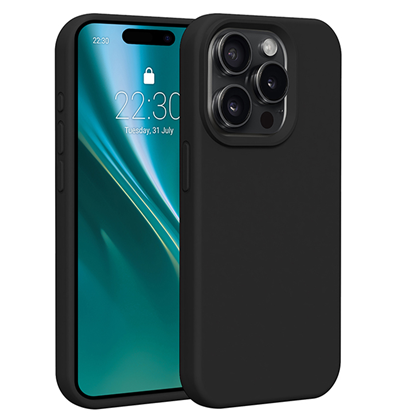 Picture of Etteri Silicone case for iPhone 15 Pro 6,1" black