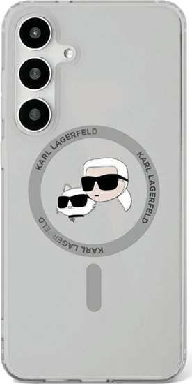 Picture of Etui Karl Lagerfeld Button Karl &         Choupette Heads Printed Logo MagSafe Samsung Galaxy S25 czarny