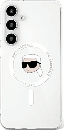 Attēls no Etui Karl Lagerfeld Button Karl Head      Printed Logo MagSafe Samsung Galaxy S25 biay