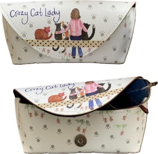 Изображение Etui na okulary GL09 Crazy Cat Lady Kociara