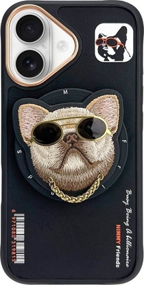 Attēls no Etui Nimmy Glasses Cool Dog MagSafe do iPhone 16 czarny