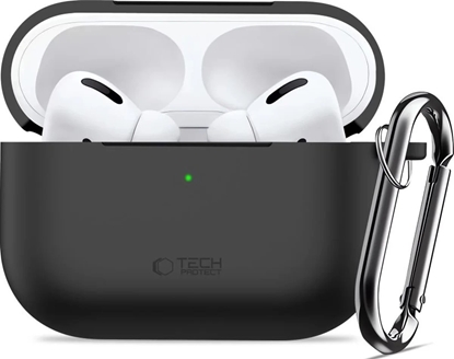 Изображение Etui Tech-Protect Silicone Hook do Apple AirPods Pro 3 Black