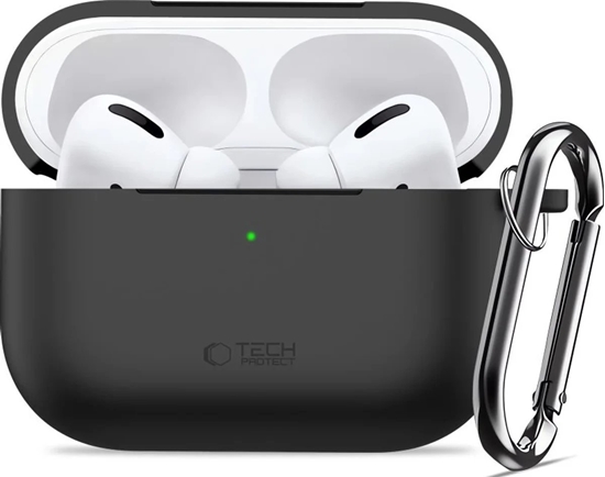 Изображение Etui Tech-Protect Silicone Hook do Apple AirPods Pro 3 Black
