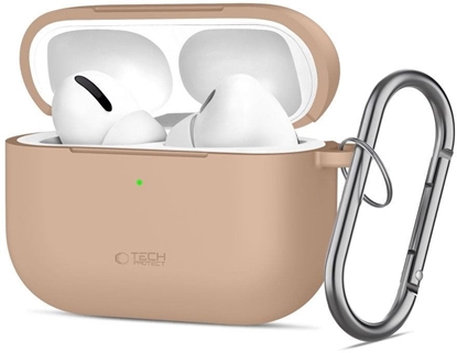 Изображение Etui Tech-Protect Silicone Hook do Apple AirPods Pro 3 Caffe Latte