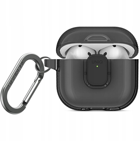 Изображение Etui UNIQ Glase Pro do Apple AirPods 4 Lock Case dymny