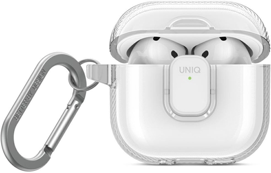 Изображение Etui UNIQ Glase Pro do Apple AirPods 4 Lock Case przezroczysty