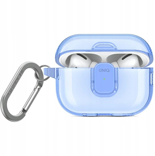 Изображение Etui UNIQ Glase Pro do Apple AirPods Pro 2 Lock Case niebieski
