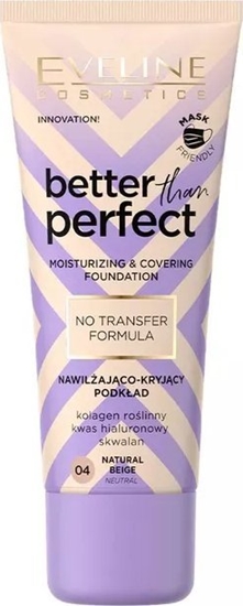 Изображение EVELINE KOLOROWKA Eveline Better Than Perfect Podkad nawilajco-kryjcy nr 04 Natural Beige 30ml
