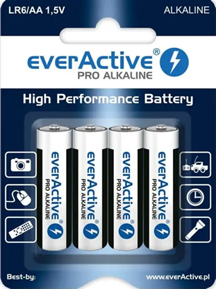 Attēls no everActive Pro Alkaline augstas veiktspējas bateri