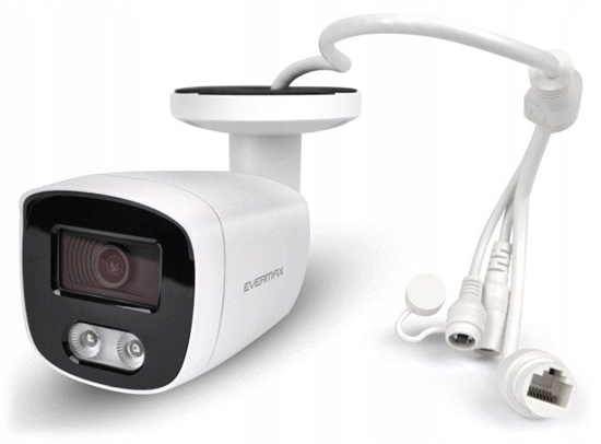 Picture of EVERMAX EVX-IP8B01-IRW-Ai-W Kamera IP tubowa biaa 8Mpx 2.8mm IR 40m AI IP67 mikrofon