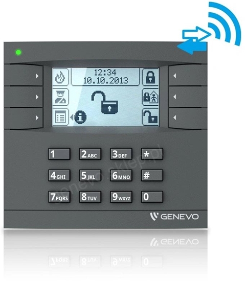 Изображение EVOKPD CLASSIC GY Bezprzewodowy manipulator LCD do central GENEVO