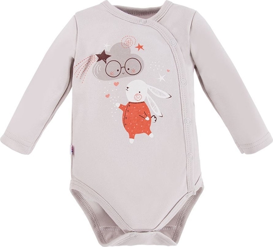 Picture of Ewa Klucze Body z dugim rkawem szare rozpinane niemowlce Mellow Ewa Klucze Eevi 50