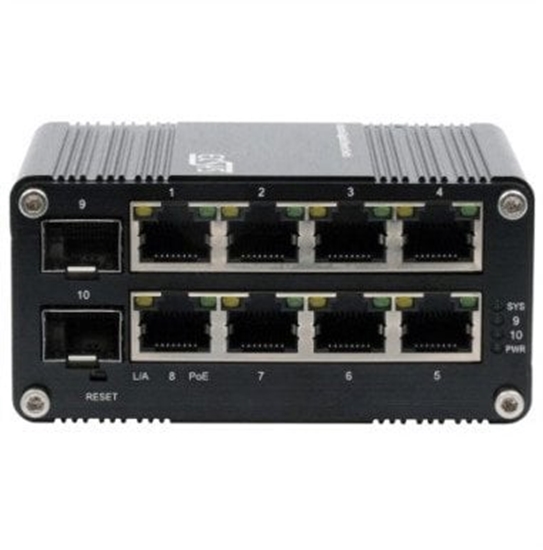 Picture of EX-62035MPoE-SFP-8+2-portowy przemysowy gigabitowy miniprzecznik SFP PoE+ zarzdzany przez Internet