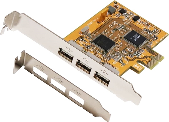 Изображение Exsys EX-11053 USB 2.0 PCIe Karte mit 3 Ports