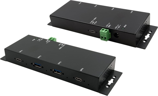 Picture of Exsys EX-1234HMVS 4 Port USB 3.2 Gen2 Hub mit 2x USB-C und 2x USB-A Anschluss