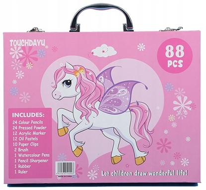 Picture of Extralink | Zestaw artystyczny do malowania | róowy jednoroec 88 elementów