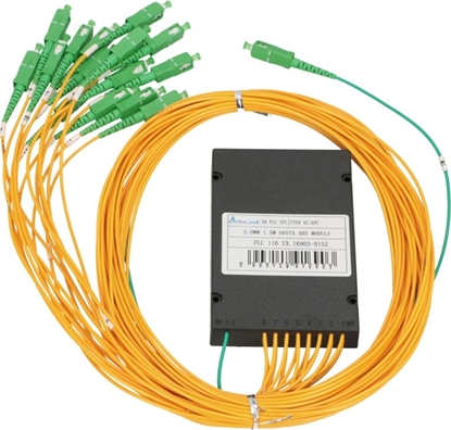Attēls no ExtraLink EXTRALINK 1:16 PLC SPLITTER SC/APC 2.0MM 1.5M G657A ABS MODULE