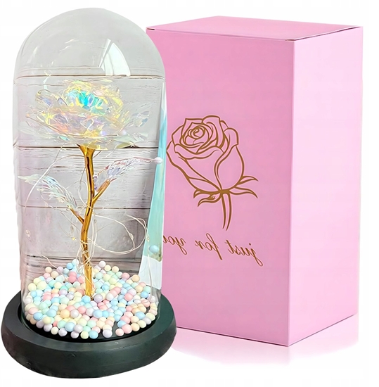 Picture of Extralink HOME WIECZNA RÓ?A W SZKLE?WIEC?CA LED RÓ?OWA W-861