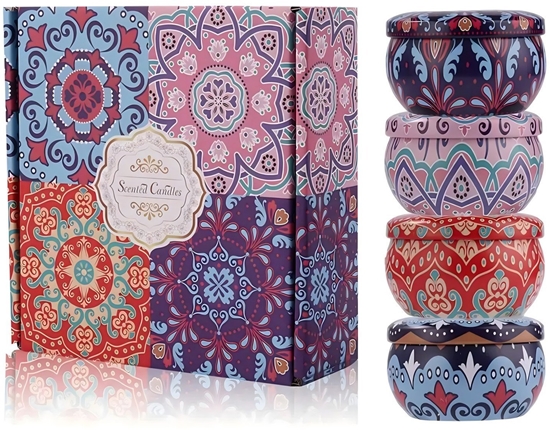 Picture of ExtraLink Extralink HOME ZESTAW 4 SZT? wieczki sojowe zapachowe WIECE DEKARACYJNE NA PREZENT+ BOX W-1505