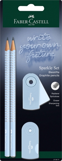 Picture of Faber-Castell FABER-CASTELL Schreibset Sparkle sky blue BK