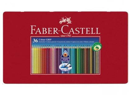 Изображение Faber-Castell Kredki Grip 2001 36 Kolorów Opakowanie Metal Faber-Castell (112435 FC)