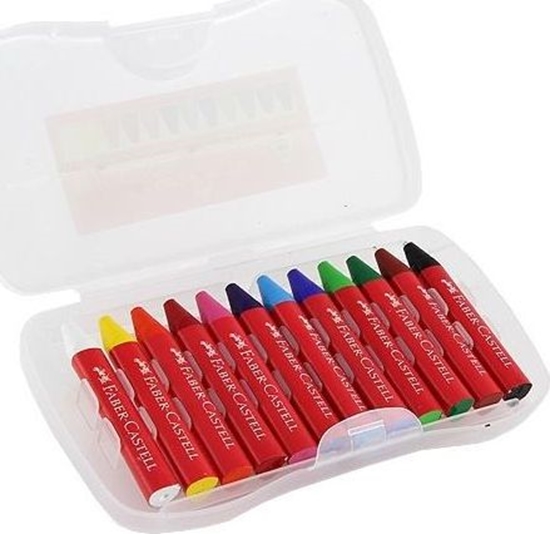 Изображение Faber-Castell KREDKI WIECOWE JUMBO 12 KOL. KASETKA PLASTIKOWA FABER-CASTELL - 120011 FC