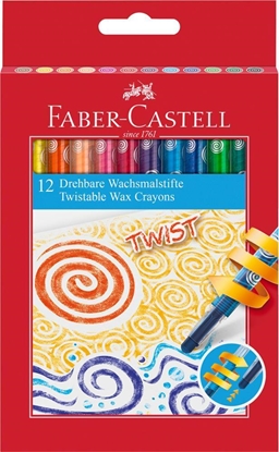 Picture of Faber-Castell KREDKI WOSKOWE WYKRCANE FABER-CASTELL 12 KOLORÓW