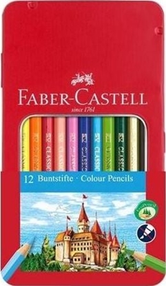 Attēls no Faber-Castell Kredki Zamek 12 kolorów op. metal. FABER CASTELL