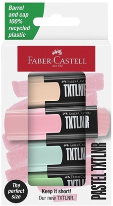 Attēls no FABER-CASTELL Textmarker TXTLNR Pastell 4er Kartonetui