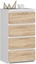 Изображение Fabryka Mebli Akord Komoda CL4 40 cm 4 szuflady - biaa-db sonoma