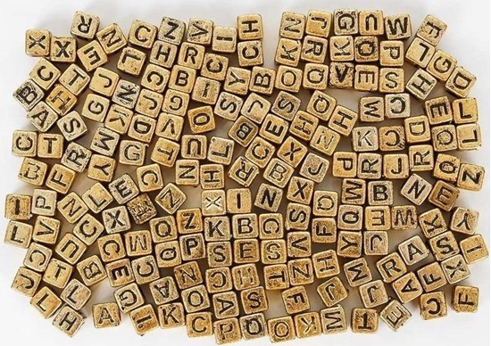 Picture of FANDY Koraliki ABC - Zote literki 6 mm (30g)