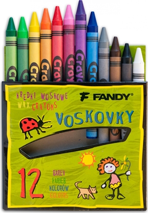 Attēls no FANDY Kredki wiecowe Seal 12 kolorów