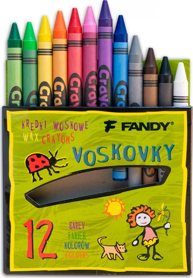 Picture of FANDY Kredki wiecowe Seal 12 kolorów
