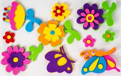 Attēls no FANDY Naklejki piankowe 3D 3cm 10szt