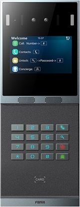 Picture of Fanvil i66 wideodomofon 2 MP 10,2 cm (4") Czarny, Szary