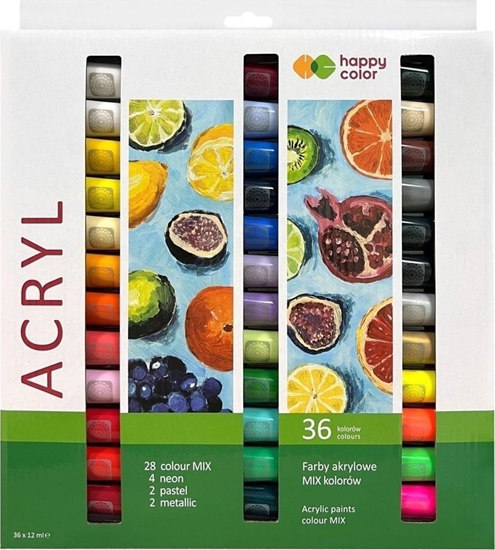 Picture of Farba akrylowa 12ml 36 kolorów HAPPY COLOR