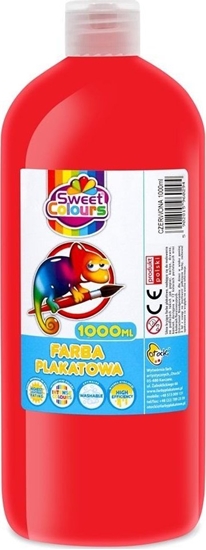 Изображение Farba plakatowa czerwona 1000ml